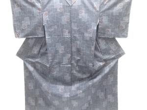 未使用品　草花模様織り出し西陣伝承紬着物アンサンブル